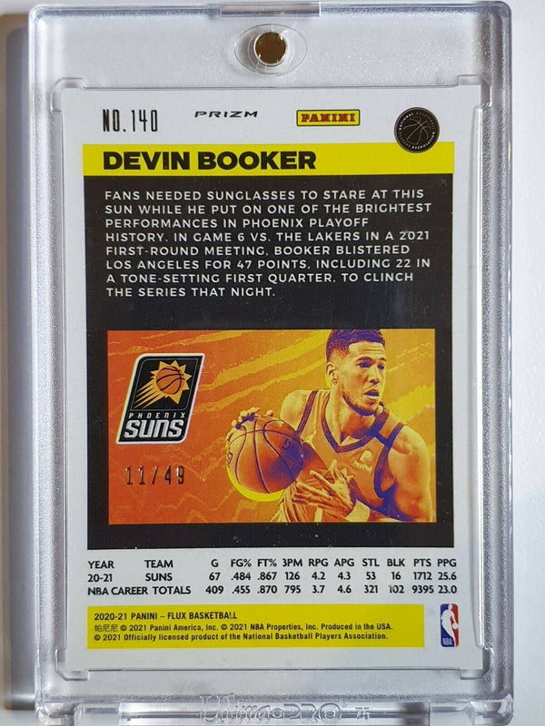 2020 Panini Flux Devin Booker #140 MOJO RED /49 Holo - Ready to Grade