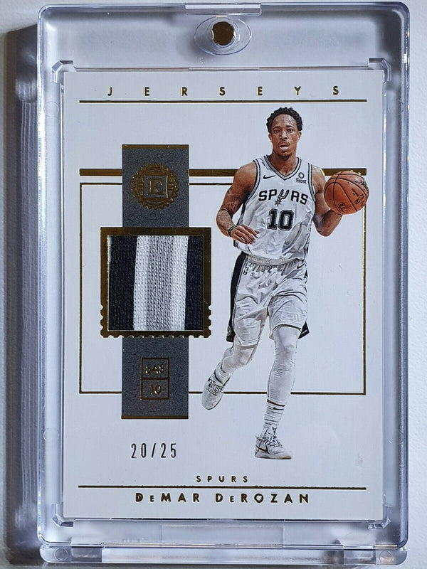 2018 Encased DeMar DeRozan #PATCH PRIME /25 Game Worn Jersey - Ready to Grade