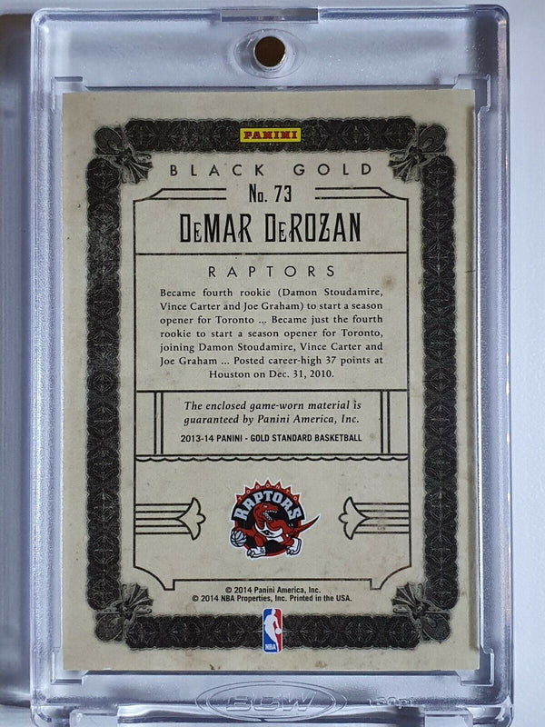 2013 Gold Standard DeMar DeRozan #PATCH /25 Game Worn Jersey - Ready to Grade