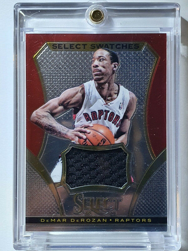 2013 Select DeMar DeRozan #PATCH Game Worn Jersey Relic - Ready to Grade