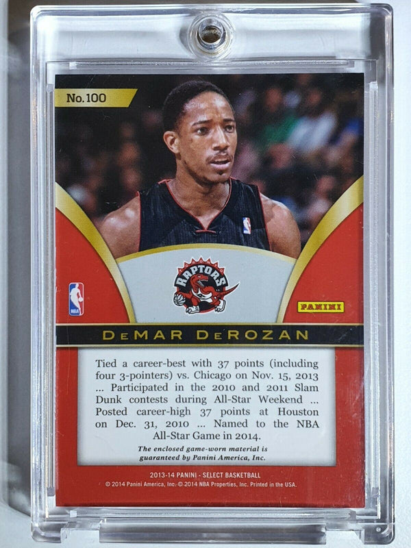 2013 Select DeMar DeRozan #PATCH Game Worn Jersey Relic - Ready to Grade