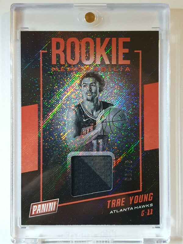 2019 Panini Trae Young #PATCH COSMIC /50 Game Worn Jersey - Ready to Grade