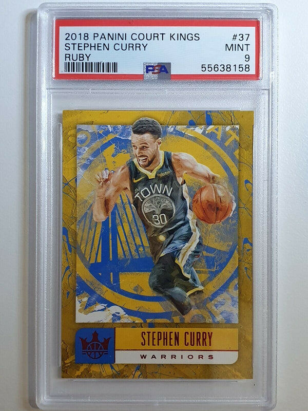 2018 Panini Court Kings Stephen Curry #37 RUBY /99 Prizm - PSA 9 (POP 1)