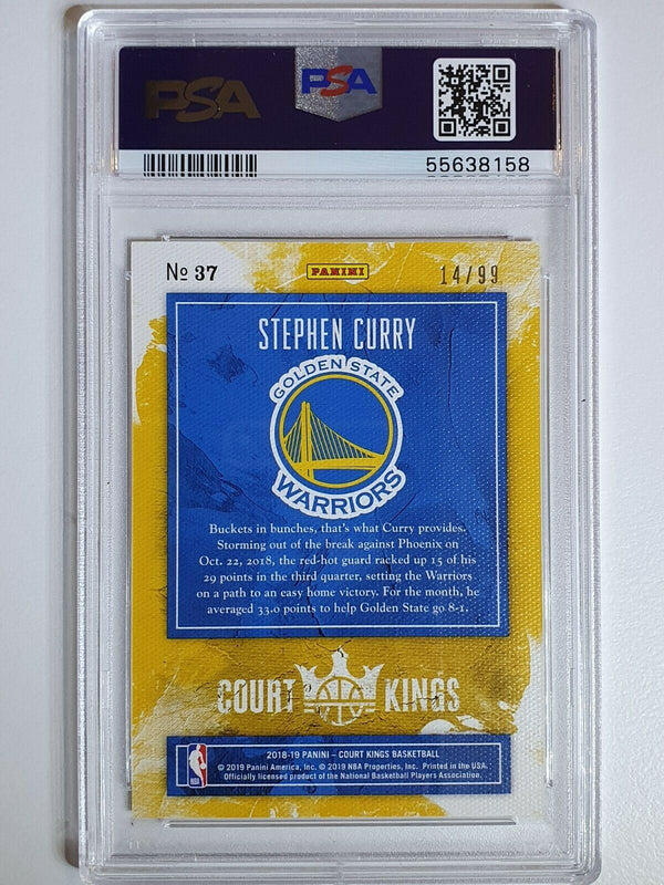 2018 Panini Court Kings Stephen Curry #37 RUBY /99 Prizm - PSA 9 (POP 1)