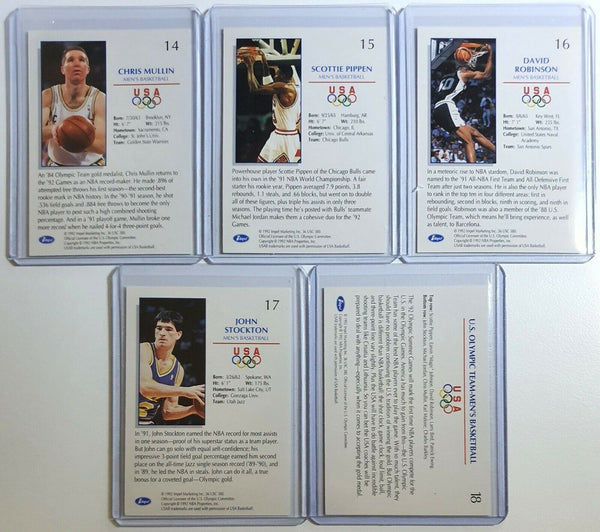 1992 Impel Olympicards USA Basketball Dream Team FULL SET with TEAM CARD - Rare