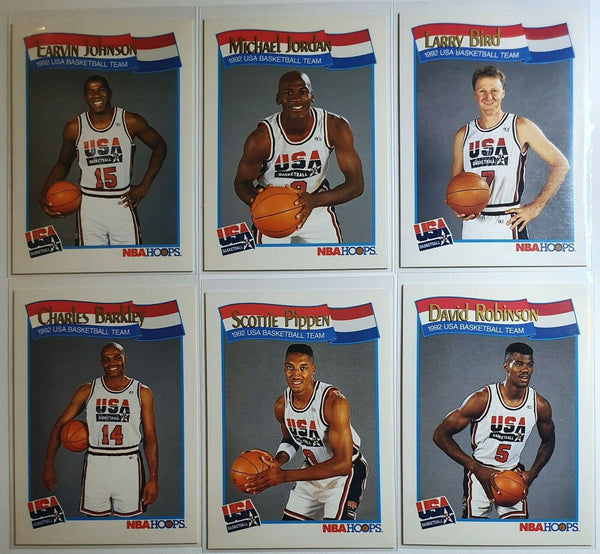 1991 NBA Hoops Dream Team USA Basketball - COMPLETE SET (14 cards)