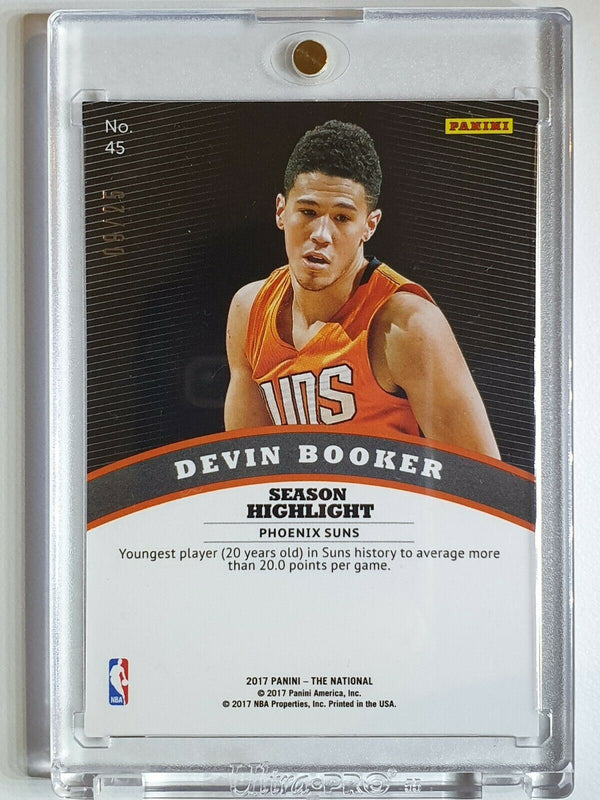 2017 Panini National Devin Booker #45 CRACKED ICE /25 - Rare