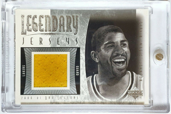 2001 Upper Deck Legends Magic Johnson #PATCH Game Worn Jersey - Ready to Grade