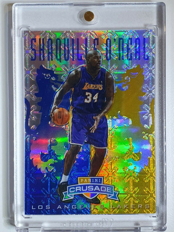 2012 Crusade Shaquille O'Neal #134 BLUE & GOLD Prizm - Ready to Grade