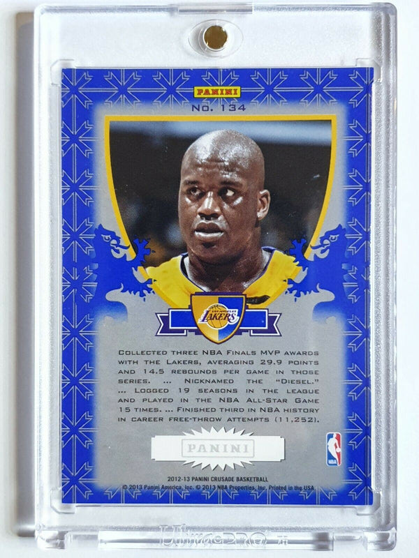 2012 Crusade Shaquille O'Neal #134 BLUE & GOLD Prizm - Ready to Grade