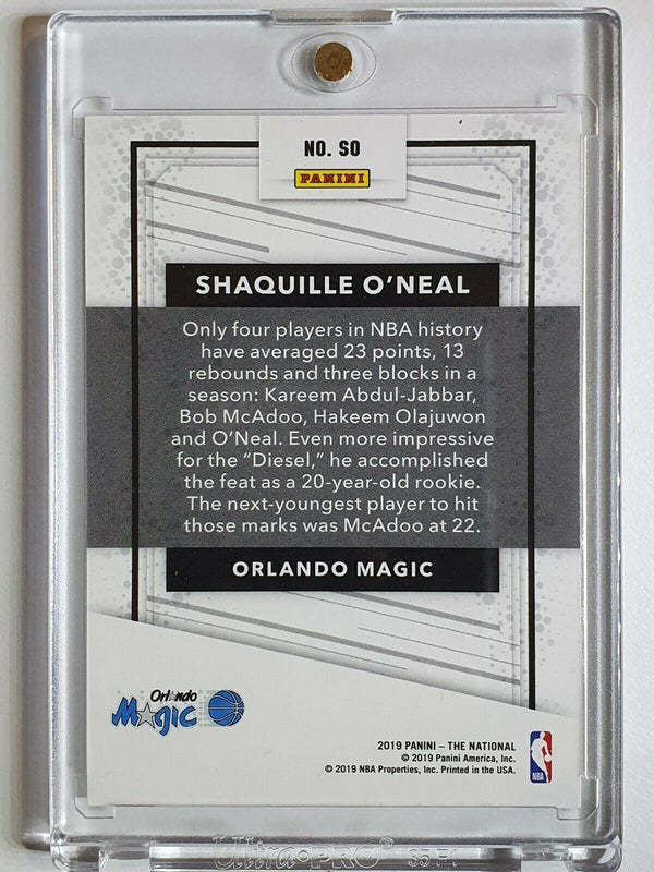 2019 Panini The National Shaquille O'Neal INFINITE LAZER /50 - Ready to Grade