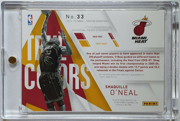 2014 Prestige Shaquille O'Neal #33 #PATCH /49 Game Worn Jersey - Rare