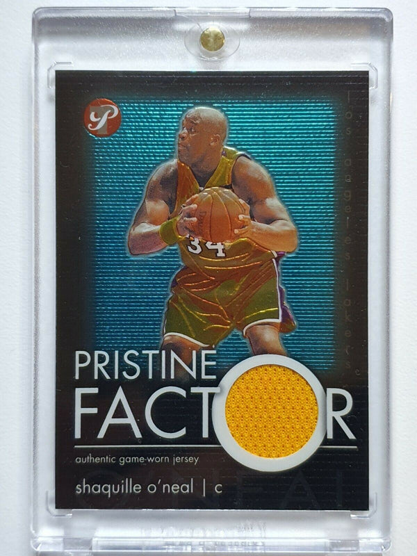 2003 Topps Pristine Shaquille O'Neal #PF-SO #PATCH Game Worn Jersey - Rare