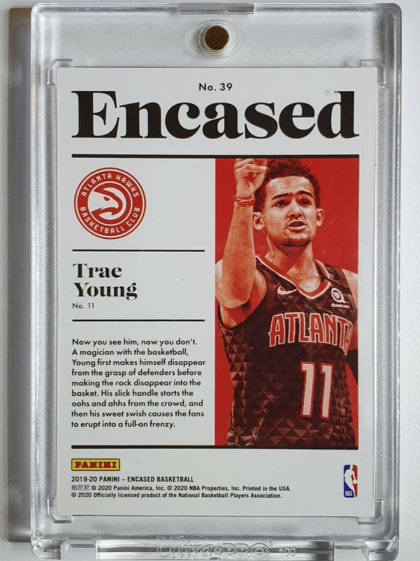 2019 Panini Encased Trae Young #39 SILVER /99 - Ready to Grade