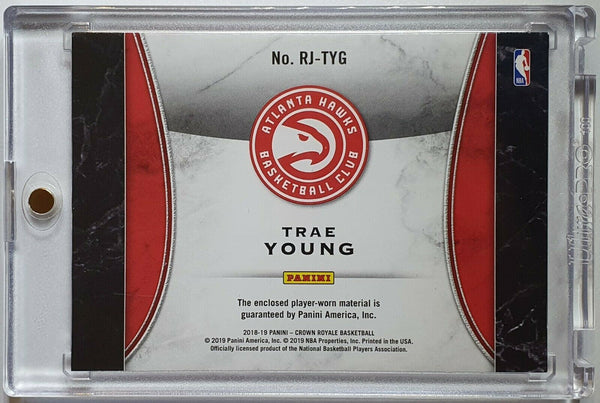 2018 Crown Royale Trae Young #Rookie Patch (Game Worn Jersey) - Rare