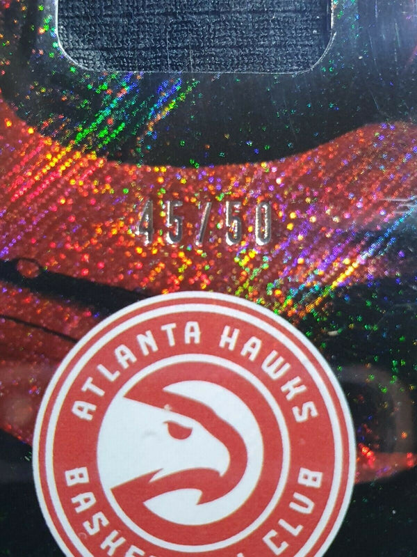 2019 Panini National Trae Young #PATCH COSMIC /50 Game Worn Jersey - Rare