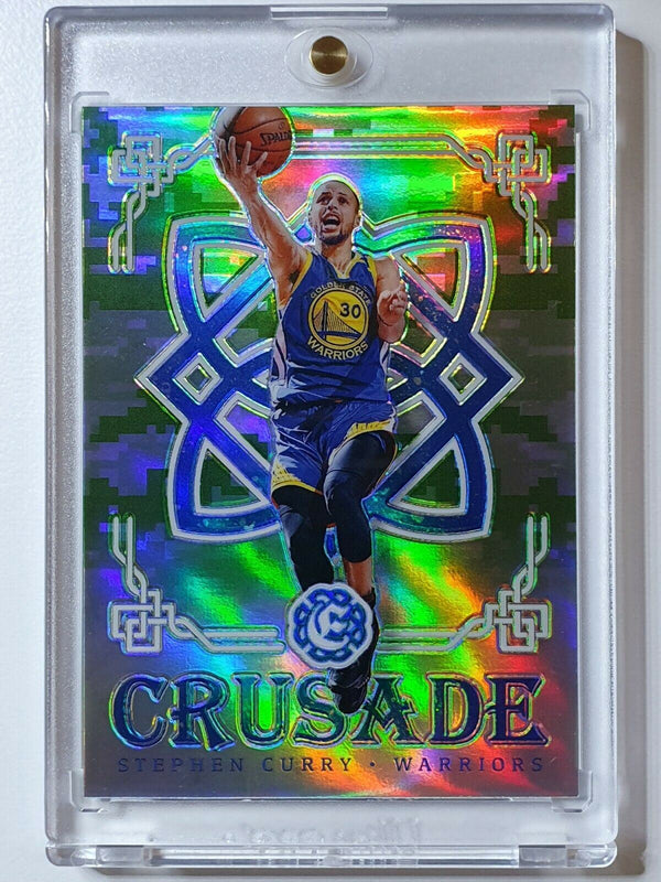 2016 Panini Excalibur Stephen Curry #2 Crusade CAMO Prizm - Rare