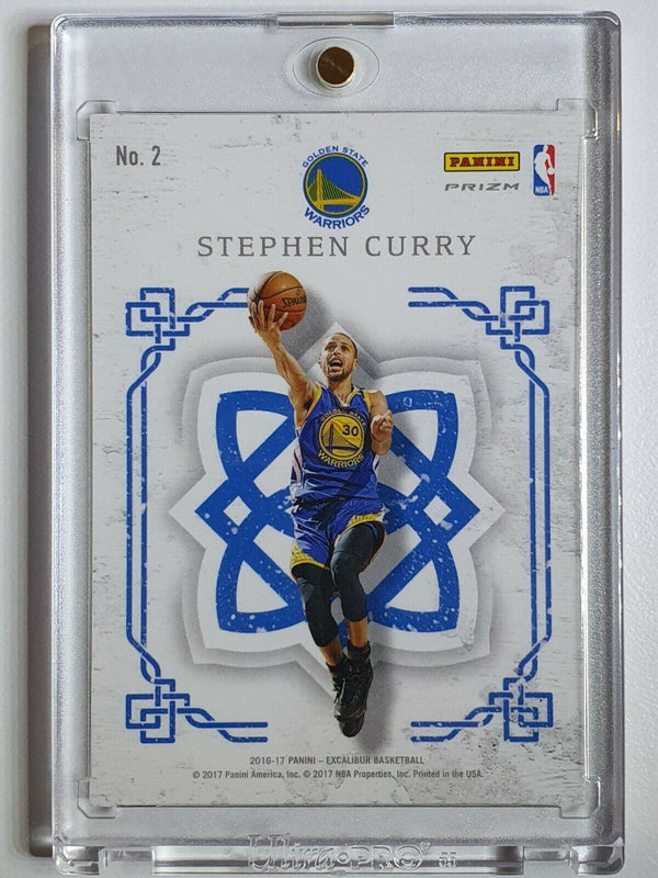 2016 Panini Excalibur Stephen Curry #2 Crusade CAMO Prizm - Rare