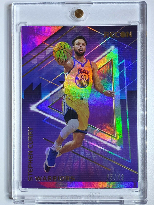 2020 Panini Recon Stephen Curry #27 PURPLE HOLO /49 - Rare