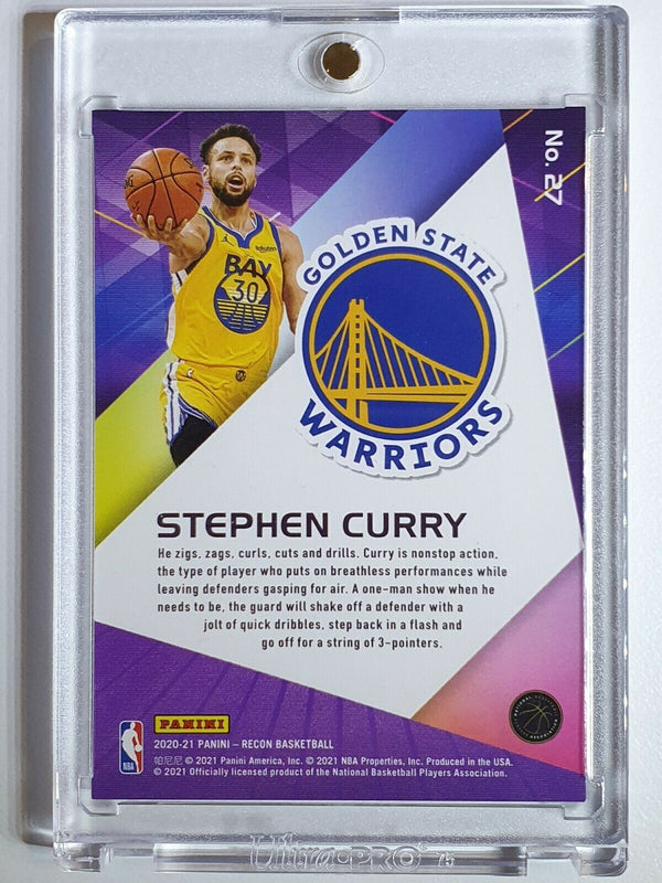 2020 Panini Recon Stephen Curry #27 PURPLE HOLO /49 - Rare