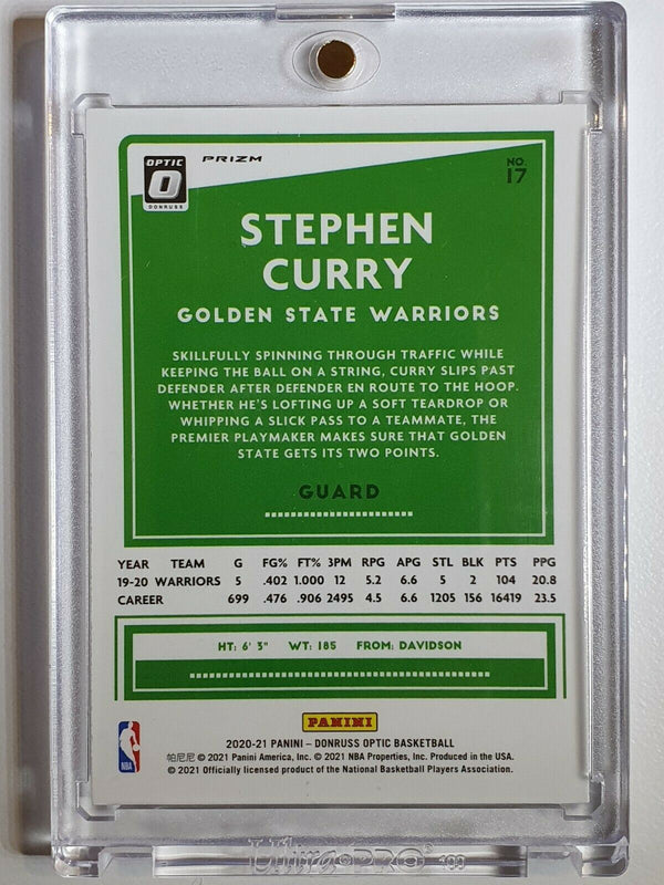 2020 Panini Donruss Optic Stephen Curry #17 HOLO - Ready to Grade