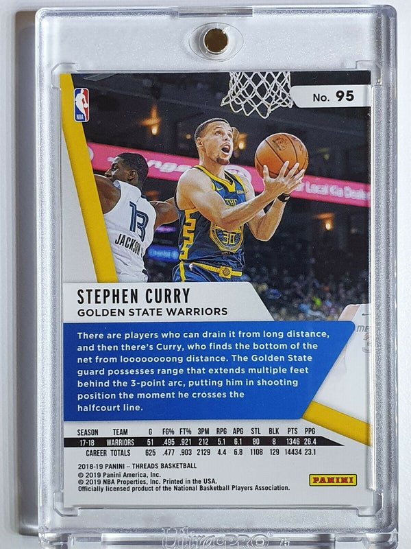 2018 Panini Threads Stephen Curry #95 DAZZLE Holo - Ready to Grade