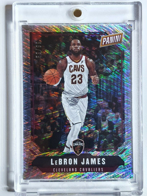 2018 Panini National Lebron James #30 ELECTRIC RAIN /99 Holo - Ready to Grade