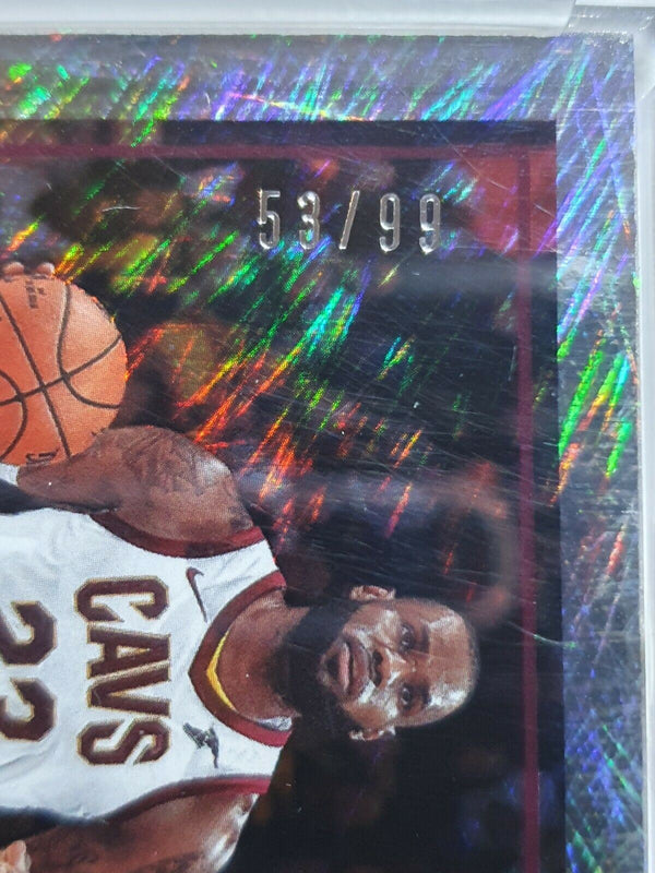 2018 Panini National Lebron James #30 ELECTRIC RAIN /99 Holo - Ready to Grade