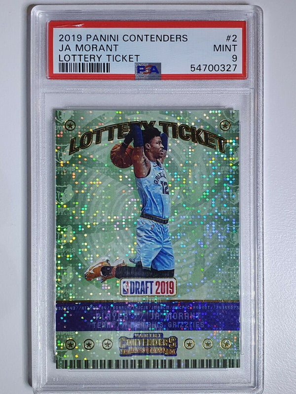 2019 Panini Contenders Ja Morant Rookie #2 Lottery Ticket SPARKLE - PSA 9