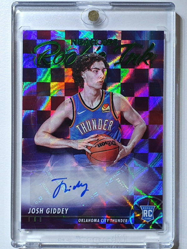 2021 NBA Hoops Josh Giddey Rookie Ink AUTO GREEN HOLO Autograph - Ready to Grade