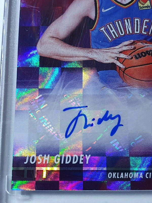 2021 NBA Hoops Josh Giddey Rookie Ink AUTO GREEN HOLO Autograph - Ready to Grade