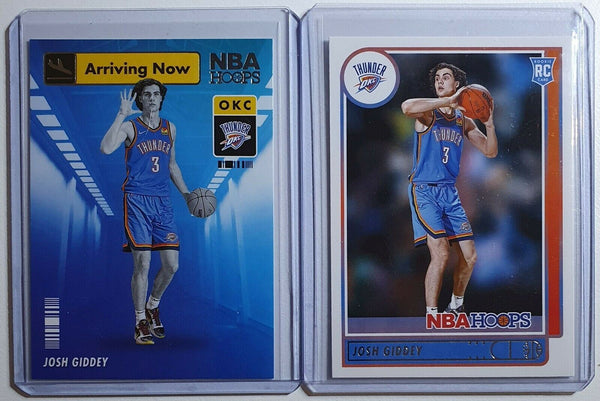 2021 Panini NBA Hoops Josh Giddey Rookie #202 #16 Lot 2 x RCs - Ready to Grade