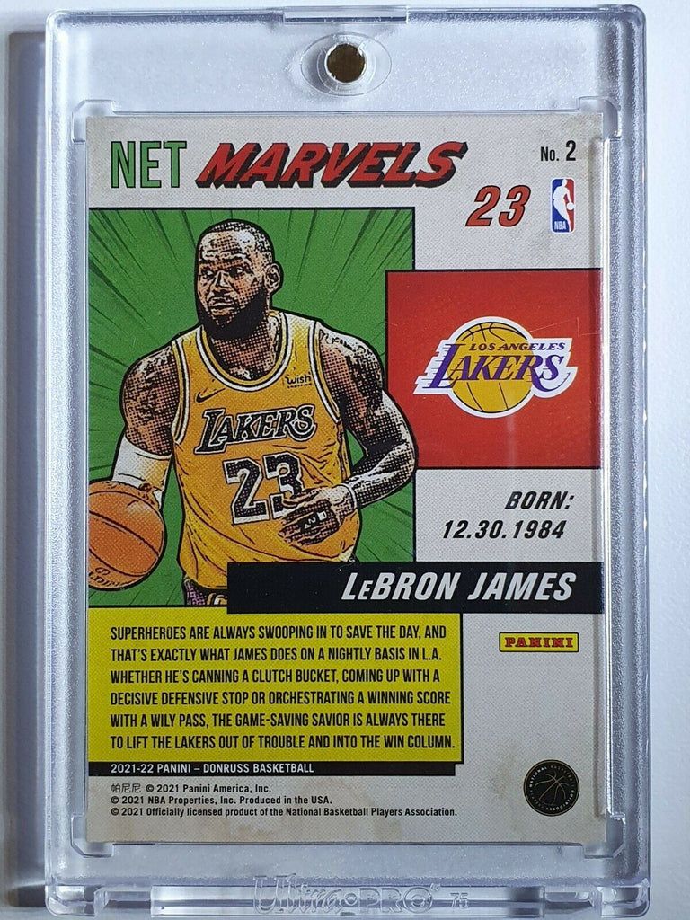 2021 Panini Donruss LeBron James #2 NET MARVELS - Ready to Grade 