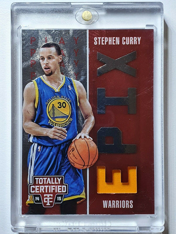 2014 Totally Certified Stephen Curry #PATCH EPIX RED /199 Jerseys - Rare