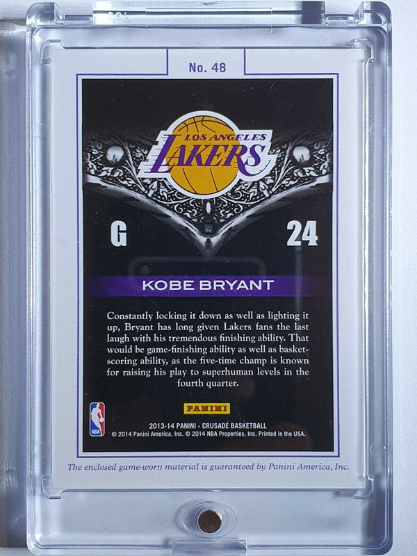 2013 Crusade Kobe Bryant #48 #PATCH /299 Game Worn Jersey - Ready to Grade