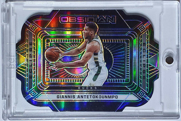 2020 Panini Obsidian Giannis Antetokounmpo #5 ECLIPSE HOLO /99 - Ready to Grade