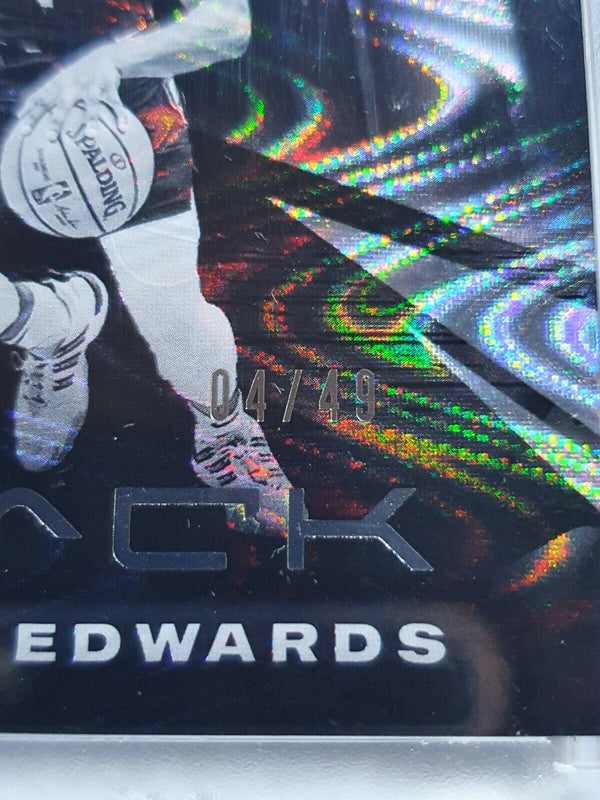 2020 Black Anthony Edwards Rookie #77 Variation SWIRLORAMA /49 Prizm - Rare