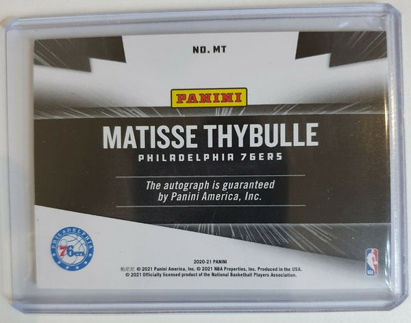 2019 Panini Matisse Thybulle #PATCH AUTO /10 Logo - Very Rare