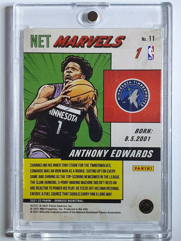 2021 Donruss Anthony Edwards #11 Net Marvels PRESS PROOF - Ready to Grade