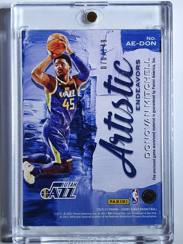 2020 Court Kings Donovan Mitchell #PATCH /149 Game Worn Jersey - Ready to Grade