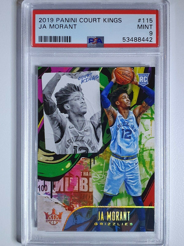 2019 Panini Court Kings Ja Morant Rookie #115 Level II (2) - PSA 9 (Low POP)