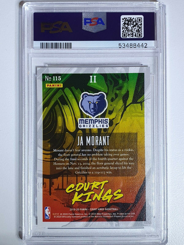 2019 Panini Court Kings Ja Morant Rookie #115 Level II (2) - PSA 9 (Low POP)