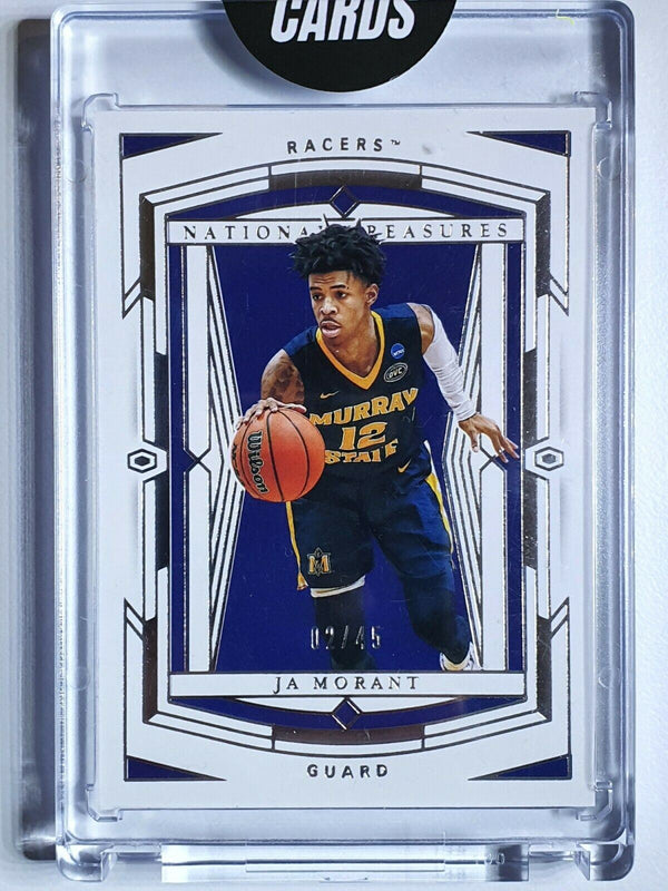 2020 Panini National Treasures Ja Morant #4 Collegiate /45 - Ready to Grade