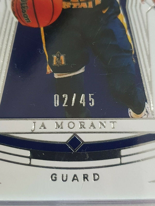 2020 Panini National Treasures Ja Morant #4 Collegiate /45 - Ready to Grade