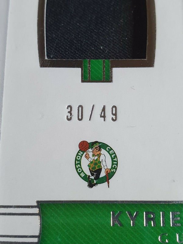 2017 National Treasure Kyrie Irving #PATCH /49 Game Worn Jersey - Rare