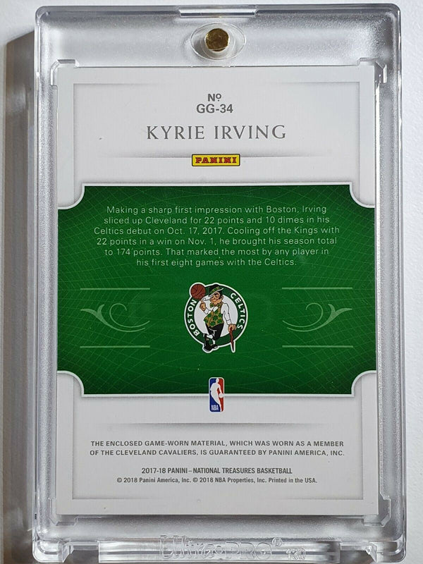 2017 National Treasure Kyrie Irving #PATCH /49 Game Worn Jersey - Rare