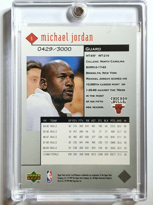 1998 UD Michael Jordan Black Diamond #5 DOUBLE RED /3000 - Ready to Grade