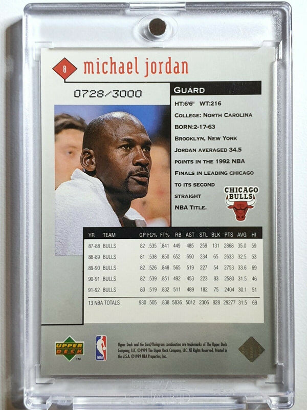 1998 UD Michael Jordan Black Diamond #8 DOUBLE RED /3000 - Ready to Grade