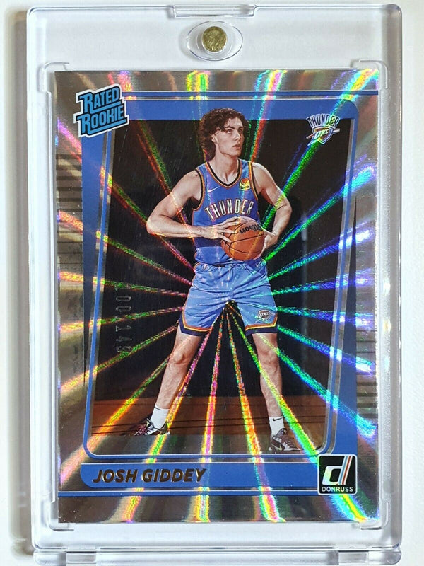 2021 Donruss Josh Giddey Rookie #202 SILVER LAZER /149 Holo - Ready to Grade