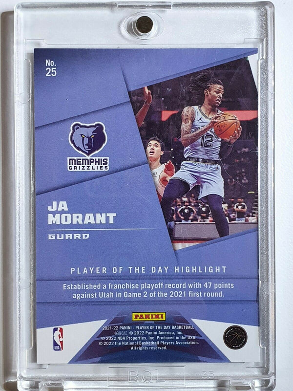 2021 Panini Ja Morant #25 KABOOM /99 Holo Player Of The Day - Ready to Grade